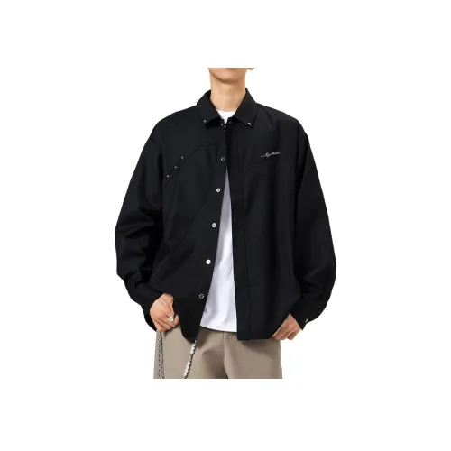 GANGZAI Длинный рукав рубашка унисекс