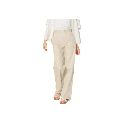 UNIQLO Бежевые Женские Джинсы