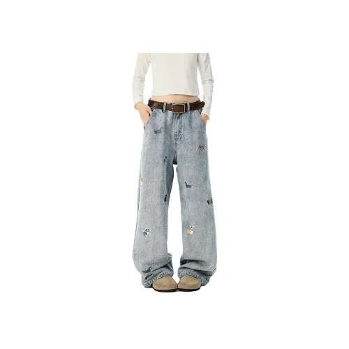 SHIGUANGLULU Унисекс Джинсы