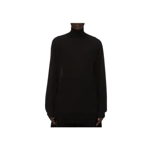 RICK OWENS совместный бренд Черные мужские кашемировые свитеры