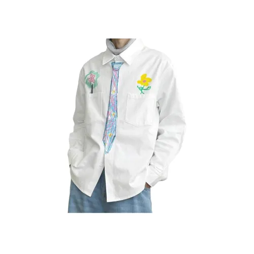 REXSHION Белая унисекс рубашка