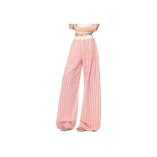 UNA RETA Pink Women's Casual Pants UNA RETA Розовые Женские Повседневные Штаны