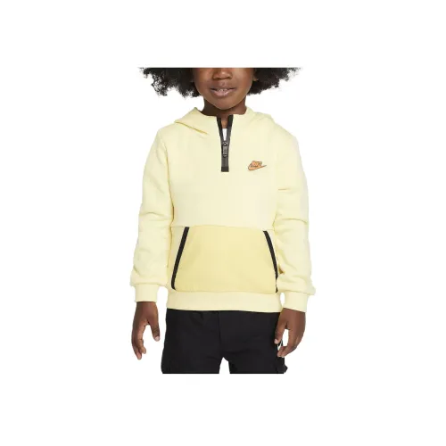 nike Детская одежда Sportswear Краска Ваше Будущее Toddler French Terry Толстовка Толстовка Детский Светло-желтый