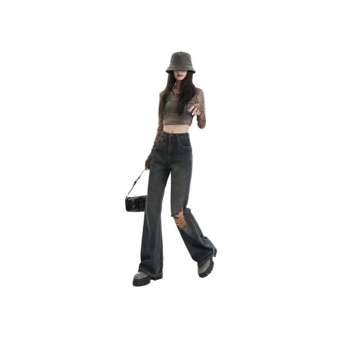 BEAR UNION Blue Women's Jeans BEAR UNION Синий Женские Джинсы