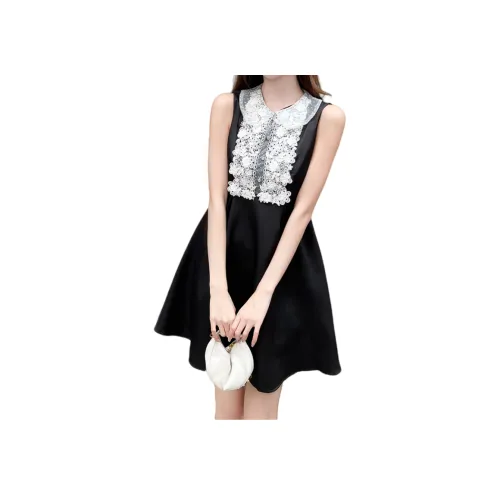 Dear Zhazha Без рукавов Платье Женское Черное