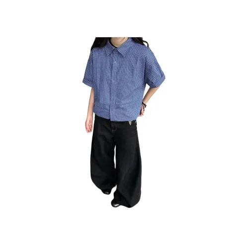 CASTLE WOODS Синий Женские Рубашки