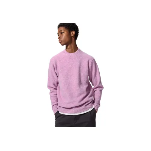 UNIQLO Синий Фиолетовый Унисекс Трикотаж