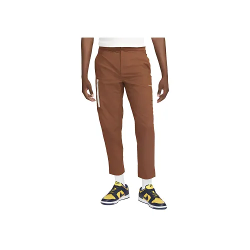 Nike Sportswear Essentials Series Коричневые Мужские Вязаные Спортивные Штаны