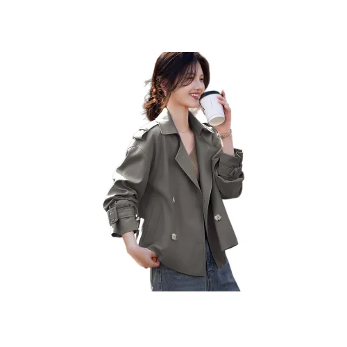 XWI Серый Женский Тренч