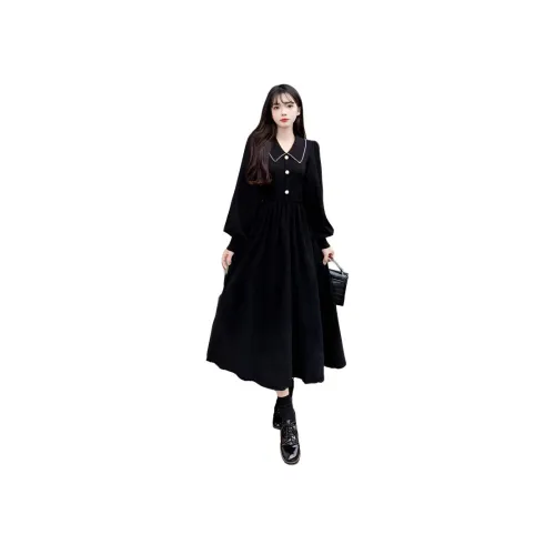 ZUKIZUKI Длинное платье с длинными рукавами женское