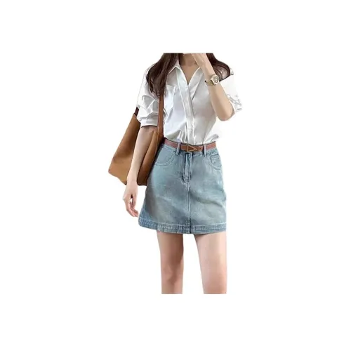 FOREST LIBRARY Синий Унисекс Юбки