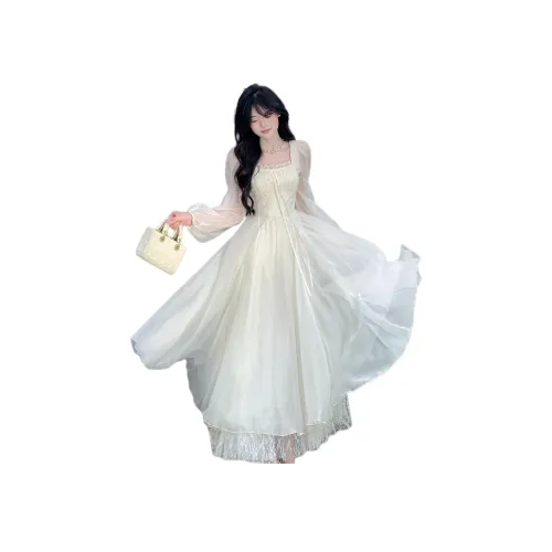 ZUKIZUKI Длинное платье с длинными рукавами женское