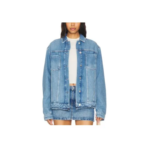 PAIGE Denim Jacket Women's Blue PAIGE Деним Куртка Женская Синяя
