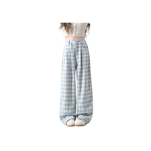 Hao Zhilang Повседневные брюки Женские Синие