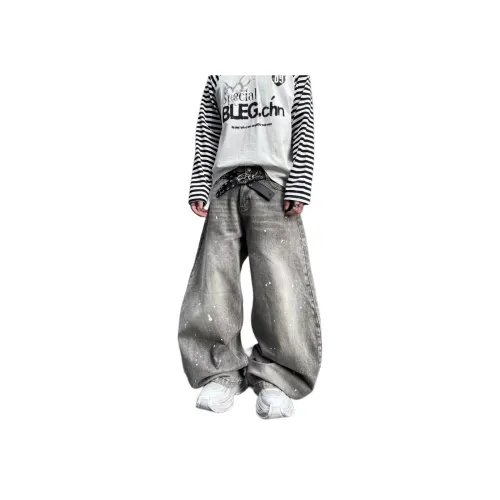 MORii Серые Унисекс Джинсы