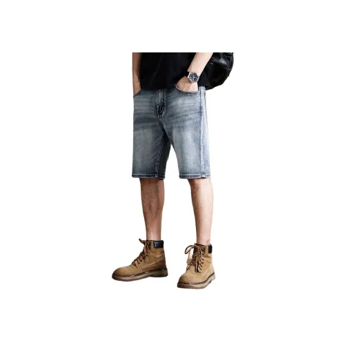 ZENGZHI Летние джинсовые шорты прямой крой унисекс