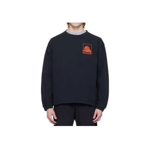 RHUDE Винтажный Черный Мужская Футболка