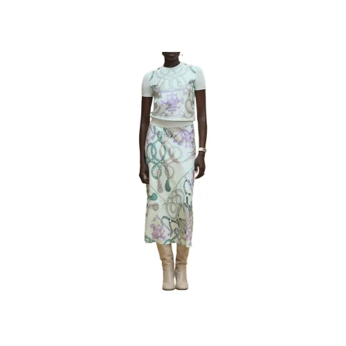 HERMES FW25 Кашемир Свитер Женский Белый