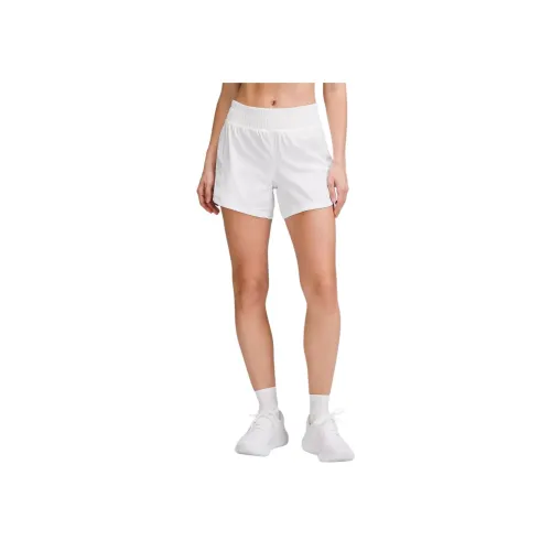 lululemon Track That Коллекция HIGH RISE Lined Спортивные шорты 5' Женские Белые
