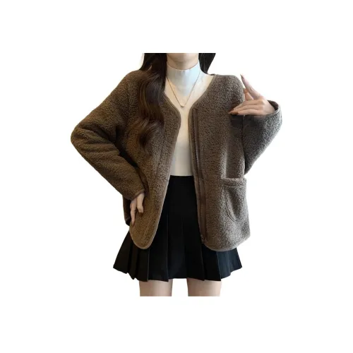 Flowers in water Укороченная куртка Женская