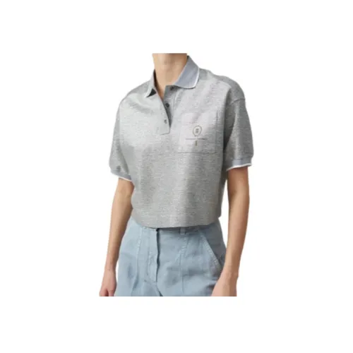 Brunello Cucinelli Серебряный Женские Поло