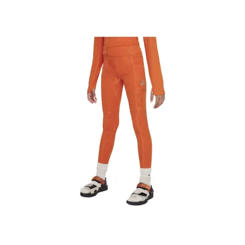 Nike Детская одежда Леггинсы Детский Апельсин