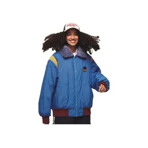 JIKOO Хлопковый пуховик женский синий