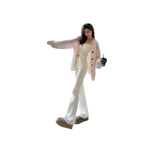 TAOKK Белый Унисекс Джинсы