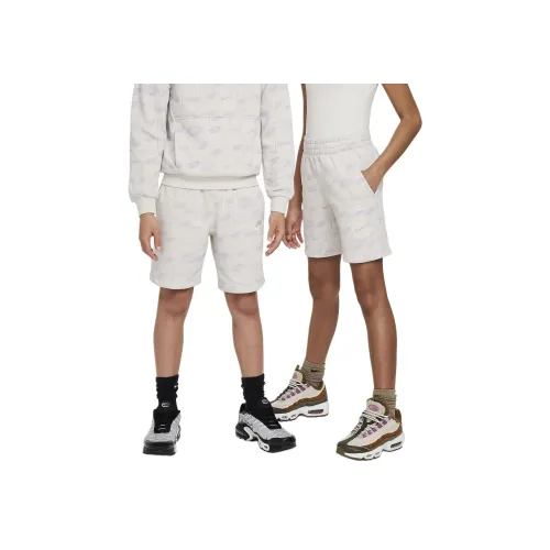 nike Kids Шорты Детский Свет Древесина Коричневый белый