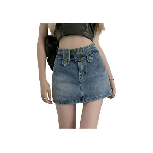 YEARNED Джинсовые короткие юбки Женские