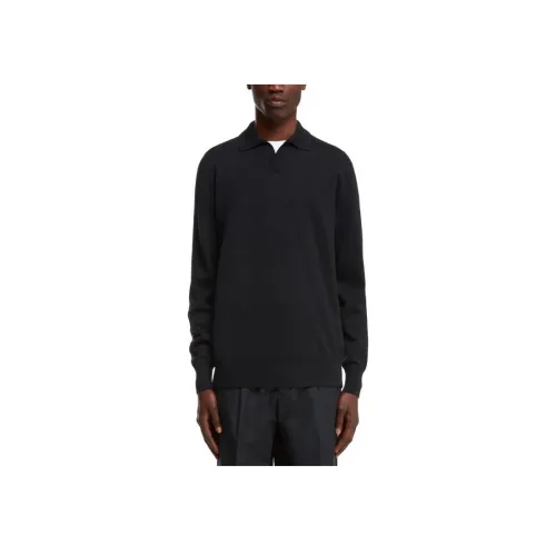 Loro Piana Мужская поло синего цвета