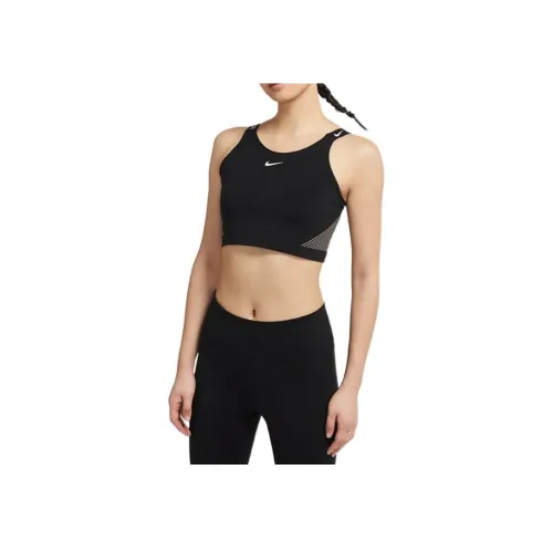 NIKE Черные Женские Спортивные Майки Без Рукавов