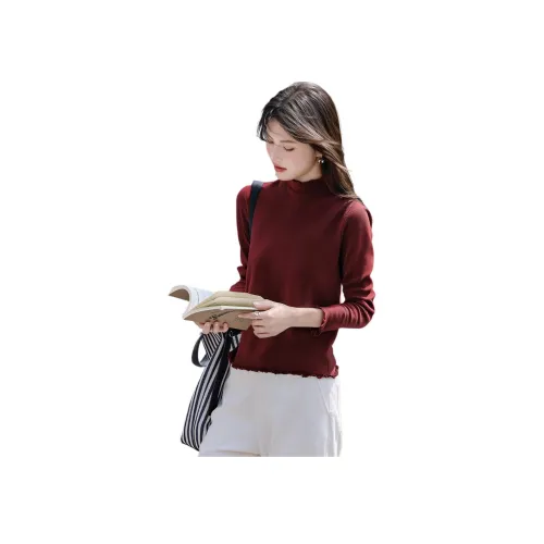 Still quiet Красный Женский Трикотаж