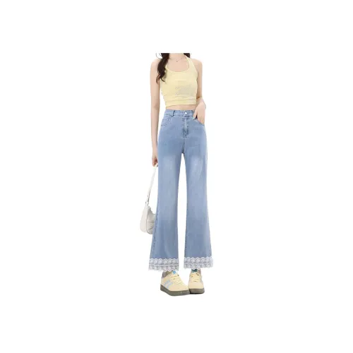 TINGTI Blue Women's Jeans TINGTI Синий Женские Джинсы