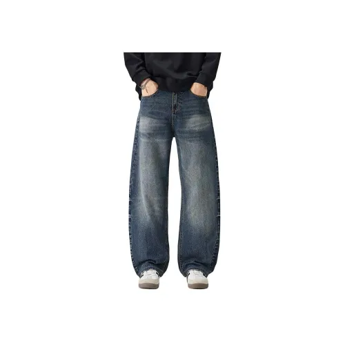 HIPHOPPUNKS Синий Мужской Джинсы