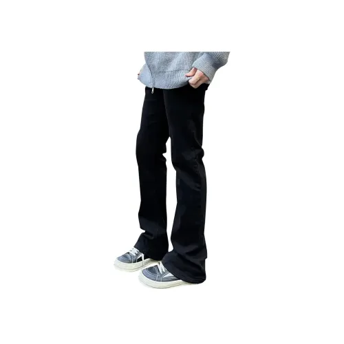 LINGSHI Мужские черные джинсы