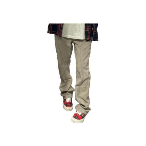 GANGZAI Желтые грязевые унисекс джинсы