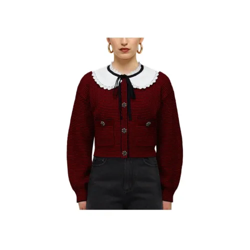 Self Portrait Трикотаж Женский Красный Коричневый