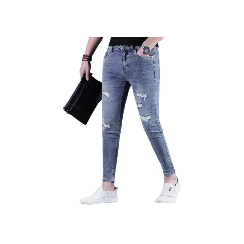 CHENYING Синий Мужской Джинсы