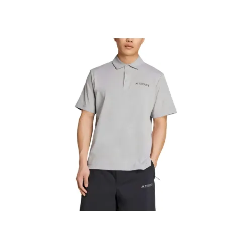 adidas Terrex Чистый Серый Мужское Поло