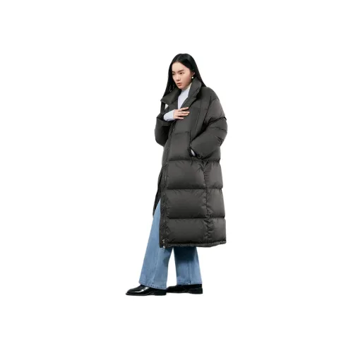 TKY SHOP Простая черная женская пуховая куртка