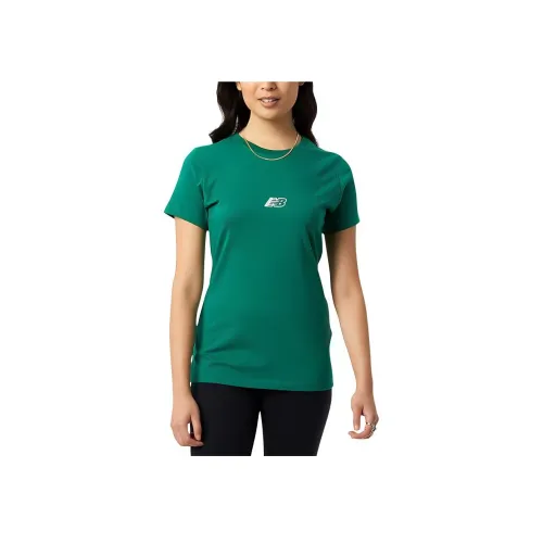 New Balance T-Shirt Женская Зеленая