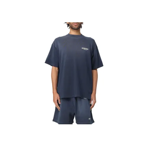 REPRESENT T Рубашка Мужская Темно-синяя