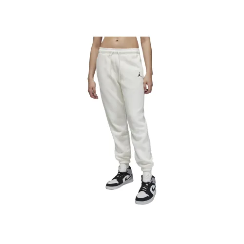 Jordan Brooklyn Fleece Вязаные Тренировочные Брюки Женские Белые