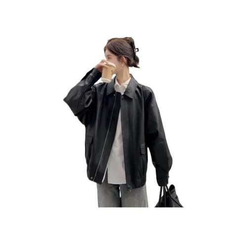 SIXUSICHOU Кожа Куртка Женская