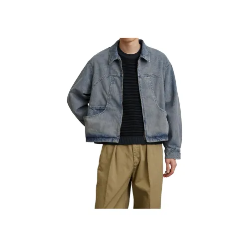 PUBLIC TOKYO Blue Men's Denim Jackets