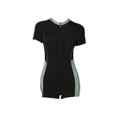 Hao Zhilang Светло-зеленый Женские Ван-Пис Купальники