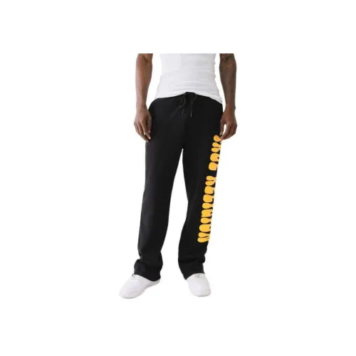 True Religion Черные Мужские Вязаные Спортивные Штаны