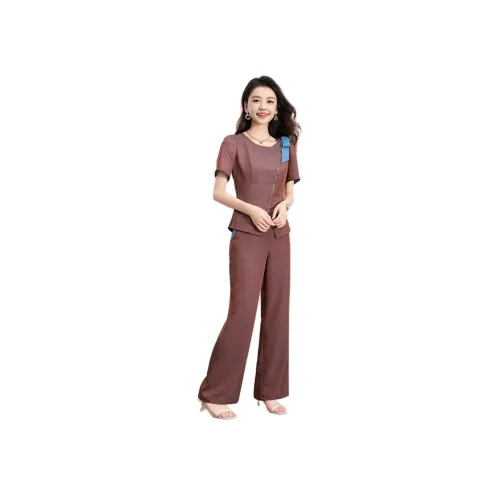 MEILANNI Красный Женский Повседневный Костюм