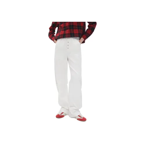 HERLIAN Ecru Женские Повседневные Штаны